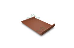 Кликфальц 0,45 Drap с пленкой на замках RAL 8004 терракота