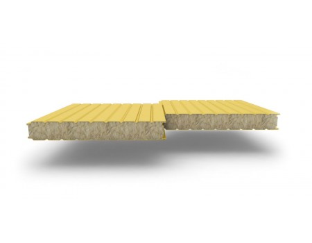 Сэндвич-панели стеновые с наполнителем из минеральной ваты толщиной 150 мм, ширина панели 1190 мм, Полиэстер RAL1018