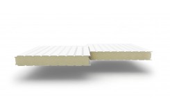 Сэндвич-панели стеновые с наполнителем из пенополиизоцианурата толщиной 100 мм, Ширина-1190 мм, Полиэстер RAL9003