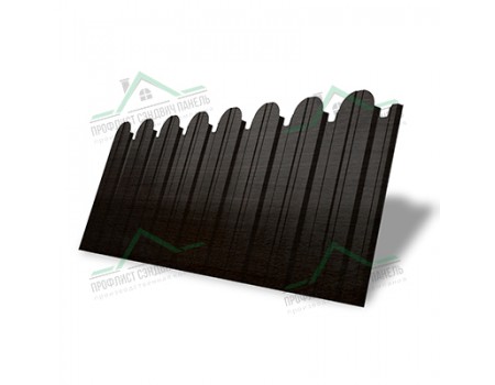 Профнастил фигурный С10 - 0,45 Окрас - Б, Print Elite Coffee Wood