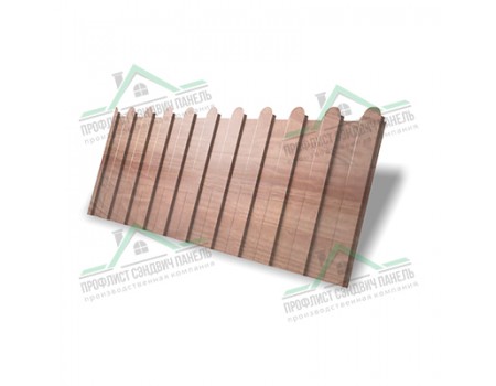 Профнастил фигурный C8 - 0,45 Print Elite White Wood