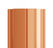 Штакетник металлический С-образный-0.5, 19х126, Края завальцованные AGNETA Copper/Copper