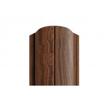 Штакетник металлический С-образный-0.5, 19х126, Края завальцованные, ECOSTEEL _МАД МореныйДуб