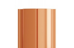 Штакетник металлический С-образный-Т-0.5, 19х126, Края завальцованные, AGNETA Copper/Copper