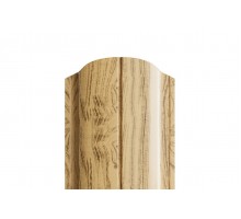 Штакетник металлический С-образный-0.5, 19х126, Края завальцованные, ECOSTEEL Сосна