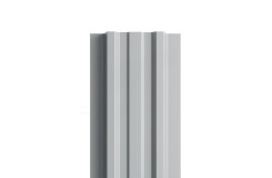 Штакетник металлический П-образный-Т-0.45, 16,5х99, Края НЕзавальцованные, Полиэстер RAL7004