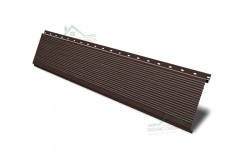 Линеарная панель-открытый волна-24хС/20 профилированная RAL 8017 Коричневый шоколад