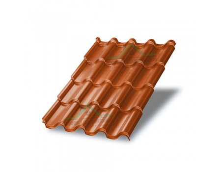 Металлочерепица Монтерроса-M-0.5 AGNETA-20 Copper/Copper-0.5