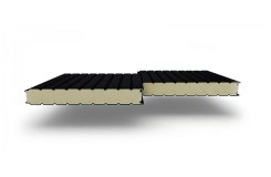 Сэндвич-панели стеновые с ппу 160, Полиэстер RAL9005 черный