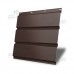 Софит металлический без перфорации 0,5 GreenCoat Pural BT с пленкой RR 887 шоколадно-коричневый (RAL 8017 шоколад)