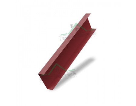 Декоративная накладка на столб жалюзи Milan,Tokyo 0,5 Satin с пленкой RAL 3011 коричнево-красный