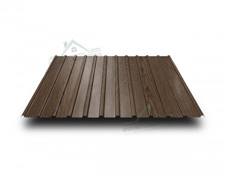 Профнастил С10-1160-0.5 МореныйДуб ECOSTEEL_МАД