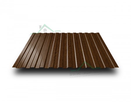 Профлист СС10х1150-0.5 Темное дерево ECOSTEEL